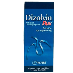 DIZOLVIN FLUX (Ambroxol + Levodropropizina) 300-600 MG/100 ML.  SOL. FCO. 120 ML. RAYERE