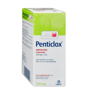 PENTICLOX (Amoxicilina) 250 MG/5 ML. SUSP. FCO. 75 ML.  MAVER