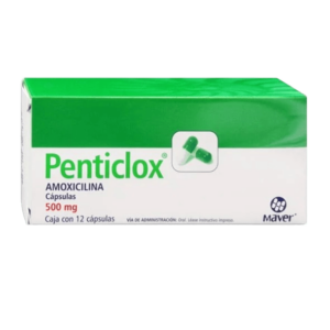 PENTICLOX (Amoxicilina) 500 MG. C/12 CAPS. MAVER