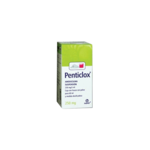 PENTICLOX (Amoxicilina) 250 MG/5 ML.  SUSP. FCO. 60 ML. MAVER