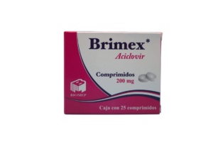 BRIMEX (aciclovir) 200 MG. C/25 COMPS. BIOMEP