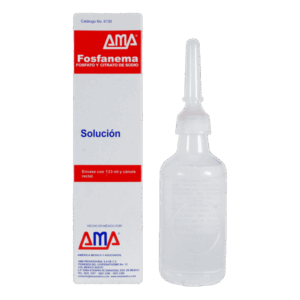 FOSFANEMA SOL. 12-10 G/100 (citrato de sodio-fosfato) ML. C/CANULA RECTAL ENVASE 133 ML. AMA