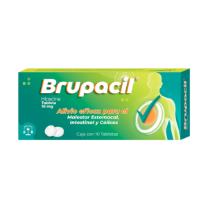 BRUPACIL (Butilhioscina) 10 MG. C/10 TABS. BRULUART