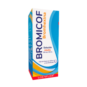 BROMICOF (Bromhexina) 160 MG/100 ML. SOLUCIÓN ADULTO FCO.100 ML. LOEFFLER