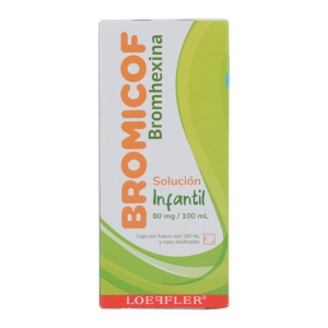 BROMICOF (Bromhexina) 100 ML. 80 MG/100 ML. SOLUCIÓN INFANTIL FCO. LOEFFLER