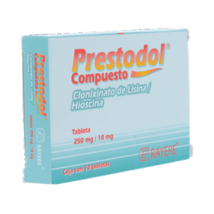 PRESTODOL COMPUESTO (Butilhioscina + Clonixinato de Lisina) 250/10 MG. C/10 TABS. RAYERE