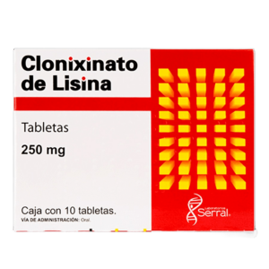 LONIXER (Clonixinato de Lisina) 250 MG. C/10 TABS. SERRAL