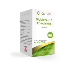 DICLOFENACO/COMPLEJO B 50/50/50/1 MG. C/30 TABS.  AVIVIA