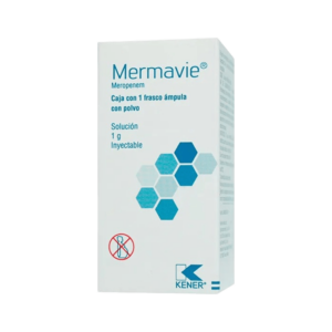 MERMAVIE (Meropenem) 1 G/20 ML. SOL. INY. C/1 FCO. AMP.  KENER