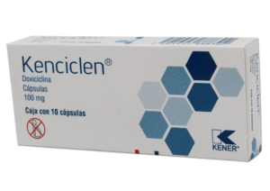 KENCICLEN (Doxiciclina) 100 MG. C/10 CAPS. KENER