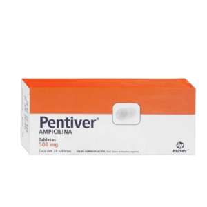 PENTIVER (Ampicilina) 500 MG. C/20 TABS. MAVER