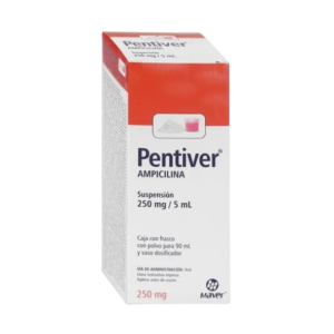 PENTIVER (Ampicilina) 250 MG/5 ML. SUSP. FCO. 90 ML. MAVER