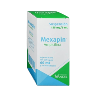 MEXAPIN (Ampicilina) 125 MG/5 ML. SUSP. FCO. 60 ML. WANDEL