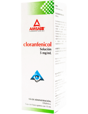 CLORANFENICOL 5 MG/1 ML. SOL. OFT. FCO. 15 ML. GOTERO. (RED FRÍA). AMSA