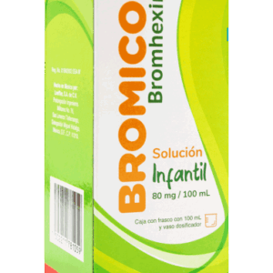 BROMICOF (Bromhexina) 100 ML. 80 MG/100 ML. SOLUCIÓN INFANTIL FCO. LOEFFLER
