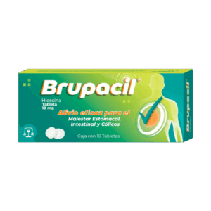 BRUPACIL (Butilhioscina) 10 MG. C/10 TABS. BRULUART