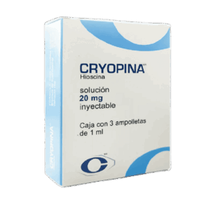 CRYOPINA (Butilhioscina) 20 MG/1 ML. SOL. INY. C/3 AMP. CRYOPHARMA