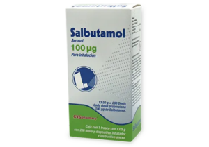 SALBUTAMOL 100 MCG. AEROSOL P/INHALACIÓN BUCAL C/1 FCO. 13.5 G. C/200 DOSIS. VICTORY