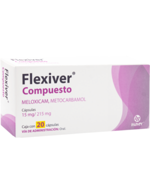 FLEXIVER COMPUESTO (Meloxicam-Metocarbamol) 15/215 MG. C/20 CAP. MAVER