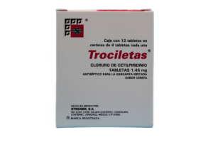 TROCILETAS (Cetilpiridinio) 1.45 MG. SABOR CEREZA C/3X4 TAB. STREGER