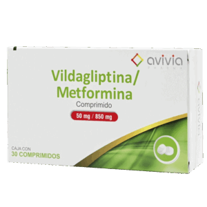 VILDAGLIPTINA/METFORMINA 50/850 MG. C/30 COMP. AVIVIA