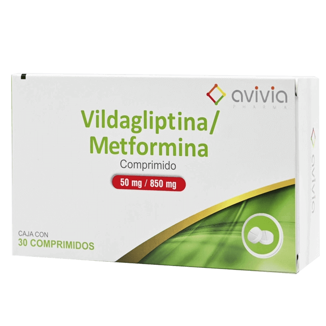VILDAGLIPTINA/METFORMINA 50/850 MG. C/30 COMP. AVIVIA