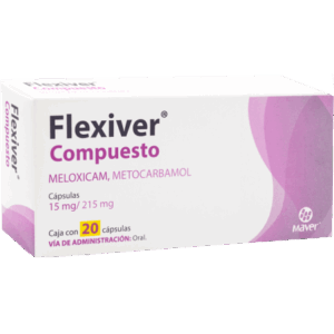 FLEXIVER COMPUESTO (Meloxicam-Metocarbamol) 15/215 MG. C/20 CAP. MAVER
