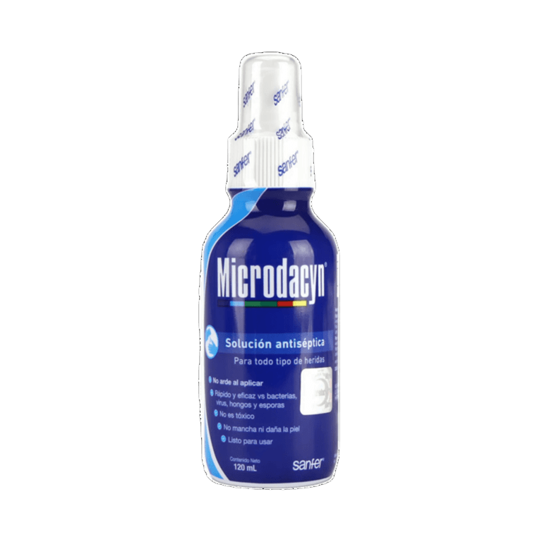 MICRODACYN SOL. ANTISÉPTICA 55 PPM. FCO. ATOMIZADOR 120 ML. SANFER