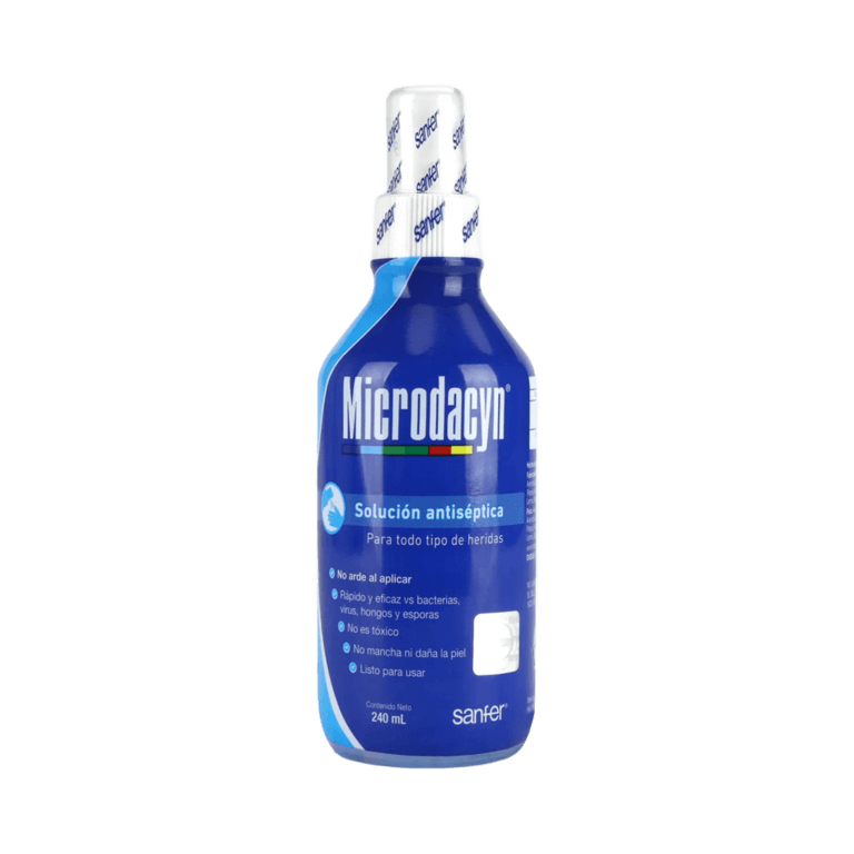 MICRODACYN SOL. ANTISÉPTICA 55 PPM. FCO. ATOMIZADOR 240 ML. SANFER