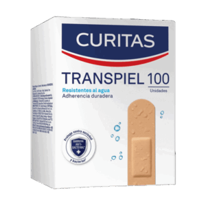 CURITAS TRANSPIEL RESISTENTES AL AGUA 19X72MM. C/100 PZAS. BEIERSDORF