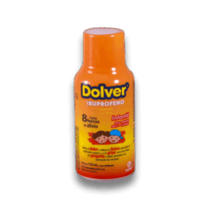 DOLVER (Ibuprofeno) 100 MG/5 ML. SUSP. SABOR CEREZA FCO. 120 ML. MAVER