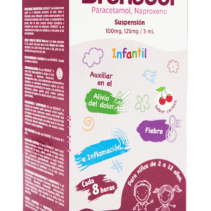 BRUNADOL (Naproxeno Sódico-Paracetamol) 100-125 MG/5 ML. SUSP. FCO. 100 ML. BRULUART