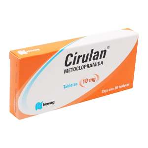 CIRULAN (Metoclopramida) 10 MG. C/20 TABS. NOVAG