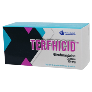 TERFHICID (Nitrofurantoína) 100 MG. C/40 CAPS. FARMACEUTICA HISPANOAMERICANA