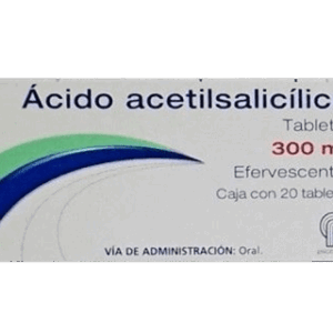 ÁCIDO ACETILSALICÍLICO 300 MG. C/20 TAB. EFERVECENTE. PSICOFARMA