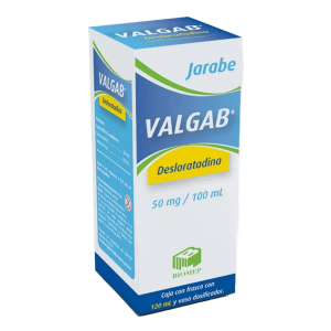 VALGAB (Desloratadina) 50 MG/100 ML. JARABE FCO. 120 ML. BIOMEP