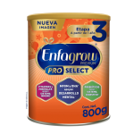 ENFAGROW PREMIUM PRO SELECT ETAPA 3, A PARTIR DE 1 AÑO LATA DE 800 GRS.