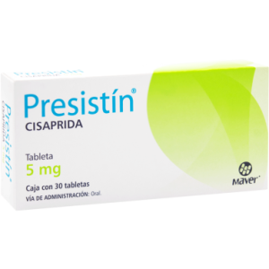 PRESISTIN (cisaprida) 5 MG. C/30 TAB. MAVER