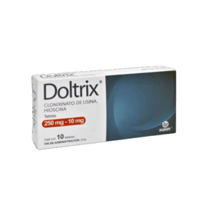 DOLTRIX (Butilhioscina ó Hioscina + Clonixinato de Lisina) 250/10 MG. C/10 TAB. MAVER