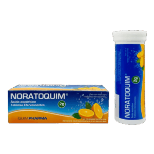NORATOQUIM (Ácido Ascórbico) 2 G. C/10 TAB. EFERVECENTES. SABOR NARANJA