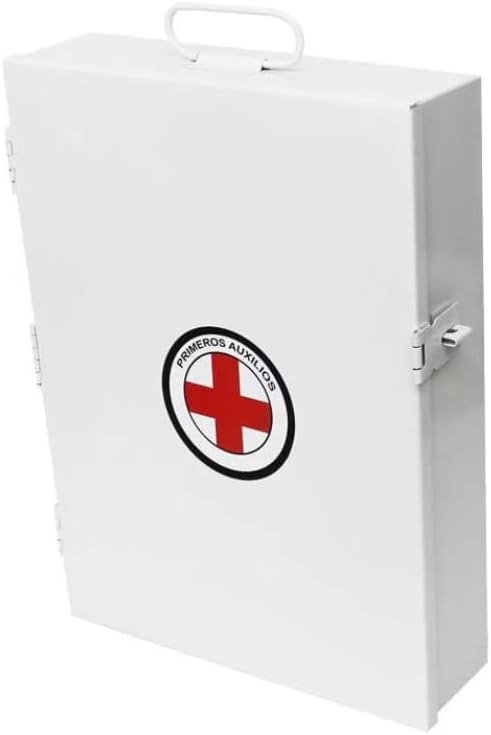 BOTIQUÍN METÁLICO COLOR BLANCO TAMAÑO CHICO