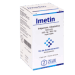 IMETIN (Imipenem + Cilastatina) 500/500 MG. SOL. INY. C/1 FCO. AMP. ZEUX