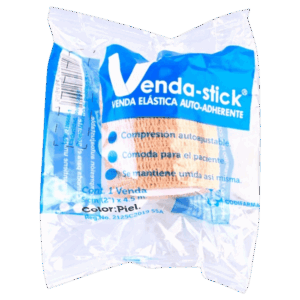 VENDA-STICK AUTO ADHERENTE (COLOR PIEL) 5CM. (2") X 4.5M. C/1 PZA.VENDA ELÁSTICA AUTOADHERIBLE (TIPO COBAN) 5 X 4.5