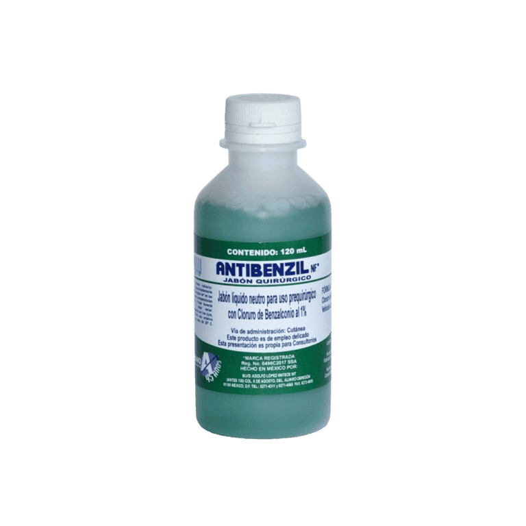 ANTIBENZIL NF (Cloruro de benzalconio) JABÓN QUIRÚRGICO SOLUCIÓN AL 1% FCO. 120 ML.