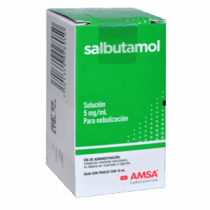 SALBUTAMOL 10 ML. 5 MG/1 ML. SOL. P/NEBULIZACIÓN FCO. AMSA