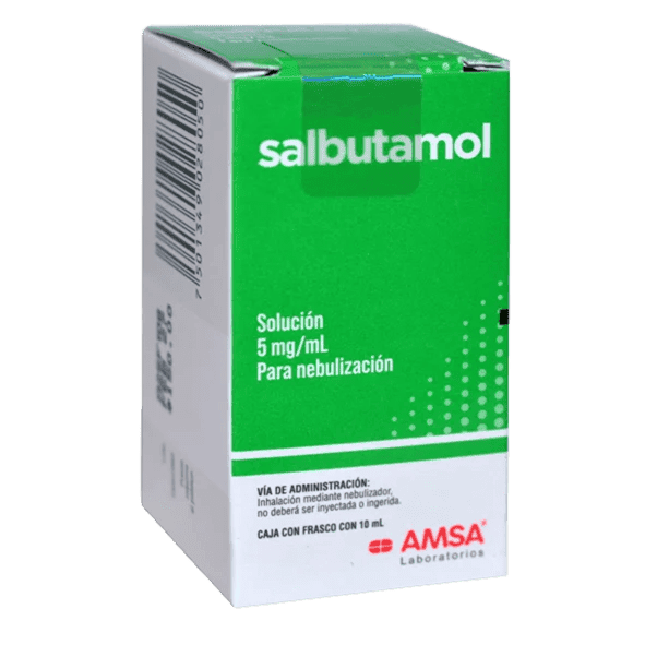 SALBUTAMOL 10 ML. 5 MG/1 ML. SOL. P/NEBULIZACIÓN FCO. AMSA