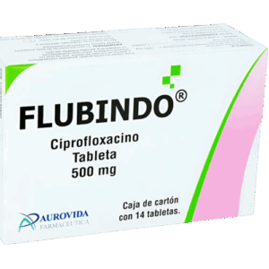 FLUBINDO (ciprofloxacino) 500 MG. C/14 TAB. AUROVIDA