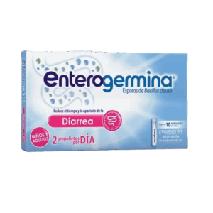 ENTEROGERMINA (esporas de bacillus clausii) NIÑOS Y ADULTOS 2 BILLONES UFC SUSPENCION ORAL CAJA C/10 AMP DE 5 ML. SANOFI