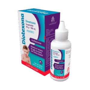 DIOTEXONA (dimeticona) 10 G/100 ML. SUSP. PEDIÁTRICO FCO. GOTERO 30 ML. LOEFFLER
