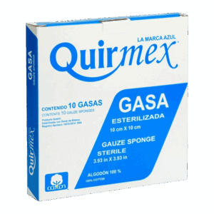 QUIRMEX GASA ESTERILIZADA 10X10CM -C 10 PZAS.